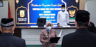 Lantik Pimpinan Baznas, Walikota Ingin Zakat Disalurkan Tepat Sasaran