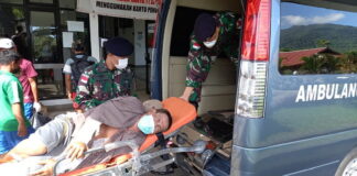 10 Hari Dirawat di RSUD Natuna, Lanal Ranai Kembalikan Tiga Korban Luka Bakar Kapal Nelayan Pulang ke Rumah