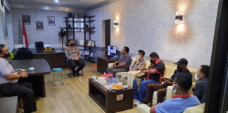 Berantas Berita Hoax dan Tekan Covid-19 Kapolres Lingga Ajak Wartawan Kerja Sama