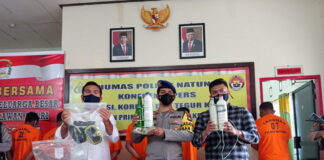 Polres Natuna Amankan 7 Orang Pelaku Pengeboman Ikan di Midai, Salah Satunya Mantan Anggota DPRD Natuna