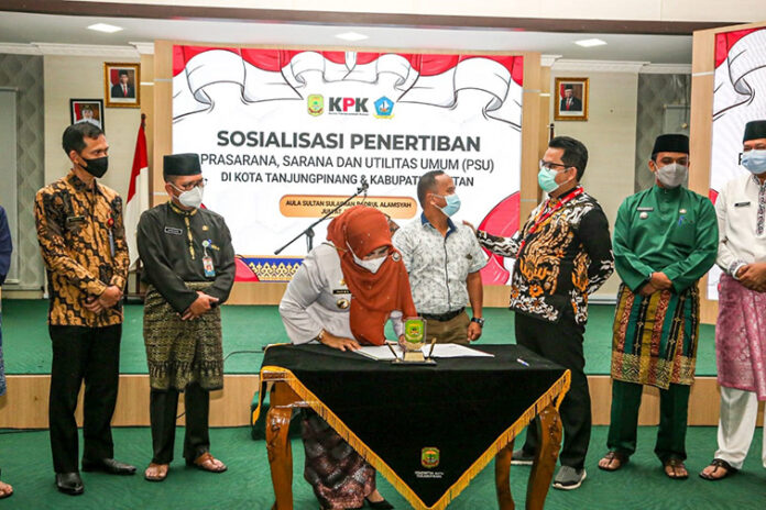 KPK-Pemko Tanjungpinang Sosialisasi Penertiban PSU