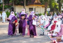 Wali Kota Tanjungpinang Salat Idulfitri di Lapangan Pamedan