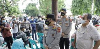 Kapolda Sumut Tinjau Pelaksanaan Vaksinasi Covid 19