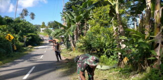 Babinsa Koramil 02/Tarempa Goro Bersama Warga Binaan