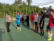 Polsek Daik – Lingga Berikan Bantuan Bola Futsal Serta Edukasi Para Remaja Soal Prokes
