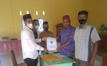 Kades Petahana Mazlan Kembali Mencalonkan Diri Menjadi Kepala Desa Nerekeh Periode 2021-2027