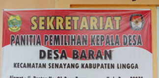 Indra Kades Incumbent Desa Baran Kembali Daftarkan Diri Menuju Pilkades Serentak