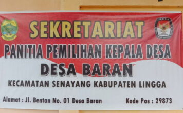 Indra Kades Incumbent Desa Baran Kembali Daftarkan Diri Menuju Pilkades Serentak