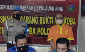 Ditresnarkoba Polda Kepri Musnahkan Barang Bukti Narkotika Jenis Sabu