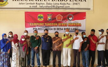 Polres Lingga Bentuk Kampung Tangguh Anti Narkoba
