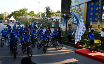 Danlantamal IV Ikuti Gowes Sehat Jelang Hari Bhayangkara Ke-75