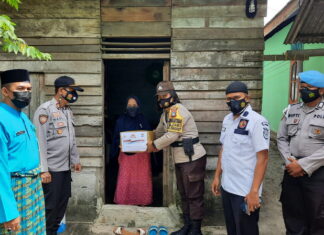 Sambut Hari Bhayangkara ke -75, Polres Lingga Gelar Bakti Sosial Serentak