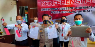 Ditreskrimum Polda Kepri Berhasil Ungkap Kasus Pemalsuan Surat Rapid Test Antigen
