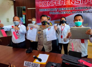 Ditreskrimum Polda Kepri Berhasil Ungkap Kasus Pemalsuan Surat Rapid Test Antigen