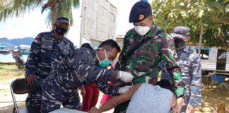 Siapkan Tenaga Vaksinator, Danlanal Ranai Gencar Serbuan Vaksinasi