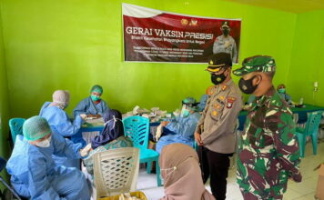 Kapolres Bersama Dandim 0318/Natuna Tinjau Gerai Vaksinasi Presisi dan Vaksinasi Mobile