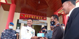 Danlanal Ranai Beri Surprise Kepada Kapolres Natuna di Momen Hari Bhayangkara Ke 75