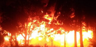 Kontrakan Tiga Pintu Ludes Terbakar Dilahap Sijago Merah