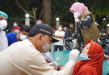 Walikota Tanjungpinang Monitoring Rapid Antigen di Tempat Keramaian, 2 Orang Karyawan Swalayan Positiv