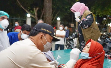 Walikota Tanjungpinang Monitoring Rapid Antigen di Tempat Keramaian, 2 Orang Karyawan Swalayan Positiv