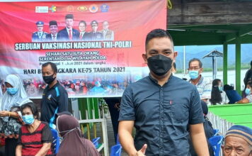 Lurah Pancur dan Masyarakat Apresiasi Kegiatan Vaksinasi Oleh Kapospol Pancur