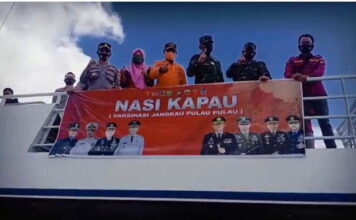 Nasi Kapau Polres Natuna Kembali Arungi Lautan, Kali Ini Sambangi Pulau Tiga dan Pulau Tiga Barat