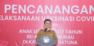 Capai Target Nasional, Natuna Dijadikan Tempat Vaksinasi Usia 12 Hingga 17 Tahun