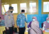 Bersama Kapolres Lingga M.Nizar Tinjau Vaksinasi Massal di SMPN 1 Lingga