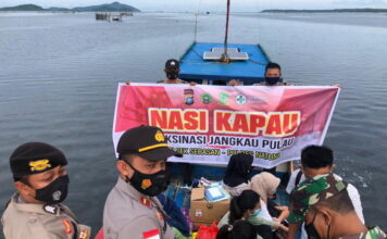 Polsek Serasan Laksanakan Program Nasi Kapau