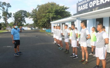 Lanud RSA Laksanakan Tes Samapta Casis Tamtama Gelombang III Tahun 2021