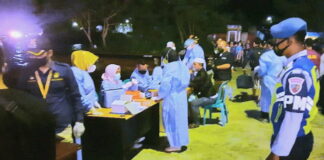 Lanud RSA Dukung PPKM Mikro di Natuna