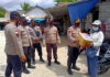 Sambangi Pasar Tradisional, Polres Natuna Bagikan Paket Sembako