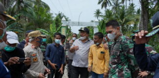 Bupati dan Wakil Bupati Asahan Tinjau Jalan Karya Bakti TNI AD di Kecamatan Sei Kepayang