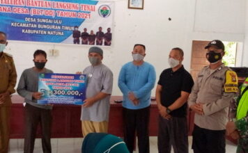 172 KPM Desa Sungai Ulu Terima BLT DD