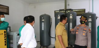 Pastikan Stok Oksigen Aman, Kapolres Natuna Sidak RSUD