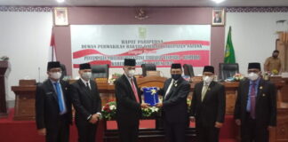 Bupati Natuna Sampaikan Ranperda Tahun 2021 ke DPRD