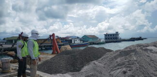 Pelantar Beton Jalan Sudirman Sedanau Mulai Dikerjakan