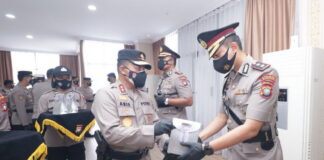 Kapolda Kepri Pimpin Sertijab Dir Polairud dan Tiga Kapolres