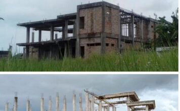 Potret Dua Gedung Mangkrak Natuna Sejak Tahun 2015