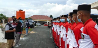 Ketua Komisi I DPRD Natuna Pantau Latihan Paskibra di Gedung Daerah