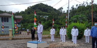 Kecamatan Siantan Selatan – Anambas Gelar Upacara Peringatan HUT RI Ke-76