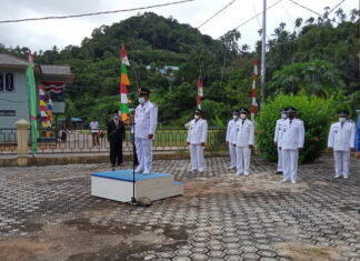 Kecamatan Siantan Selatan – Anambas Gelar Upacara Peringatan HUT RI Ke-76