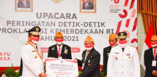 Gubernur dan Wagub Sampaikan Tali Asih Untuk Veteran