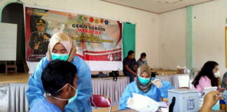 Polres Natuna Buka Gerai Vaksin Merdeka di Perbatasan