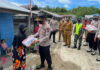 Kapolres Natuna Kembali Sambangi Warga Desa Bagi Sembako dan Himbau Prokes