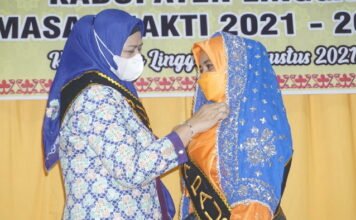 Lantik Maratussholiha Sebagai Bunda PAUD Kabupaten Lingga, Ini Yang Disampaikan Hj.Dewi Kumalasari