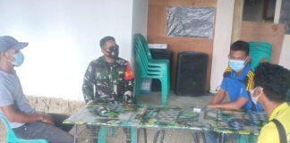 Babinsa Serda Nabawi Jalin Komsos Bersama BPD Batu Berapit