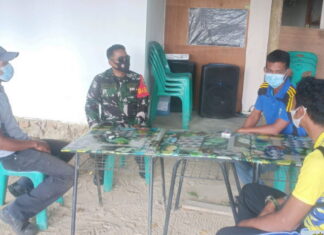 Babinsa Serda Nabawi Jalin Komsos Bersama BPD Batu Berapit