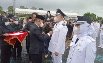 Lantik 75 Kades Terpilih, Ini Pesan Bupati Lingga M Nizar