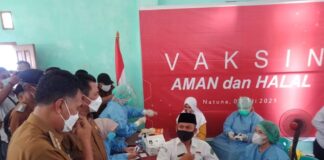 Vaksinasi di Natuna Capai Target Nasional